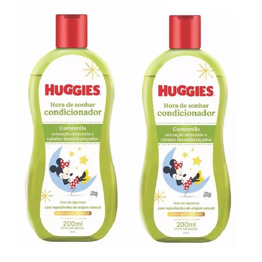 Kit 02 Un - Condicionador Infantil Huggies Camomila 200mL