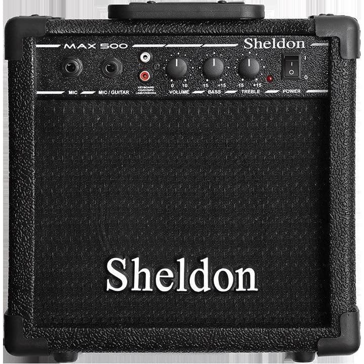 Amplificador Sheldon Multiuso Max 500 15w Preto 110/220v