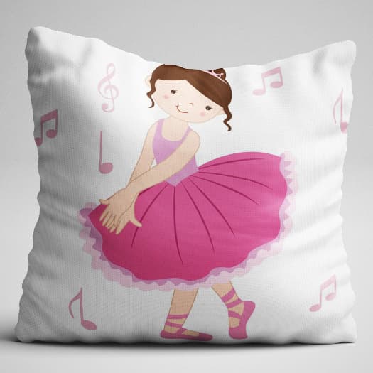 Capa de almofada de Bailarina 40cmx40cm bailarina infantil