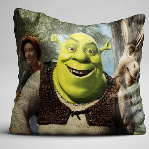 Capa de almofada shrek 40cmx40cm