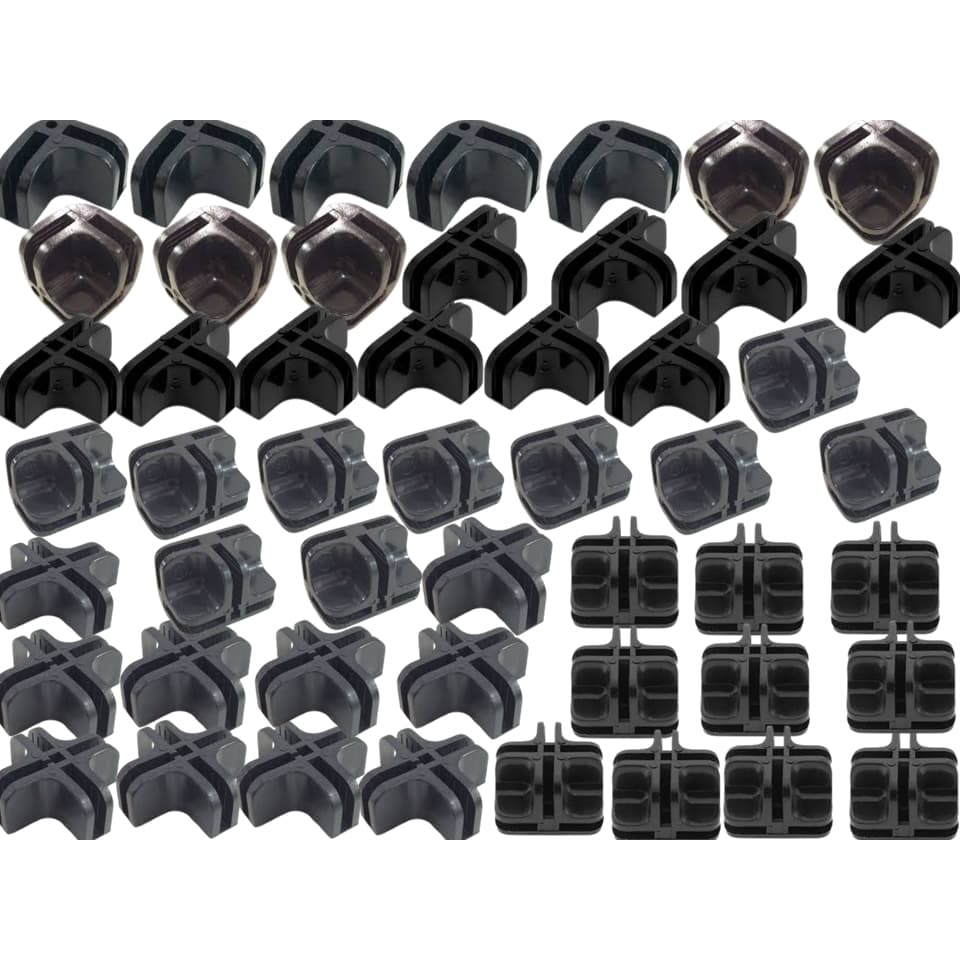 Kit 50 Peças Conectivos Conectores Peças para Montagem de Balcão Vidro Modulado