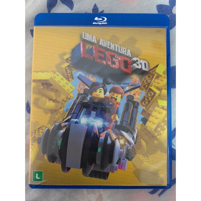Blu-ray Uma Aventura Lego 3d + 2d Original Com Luva.