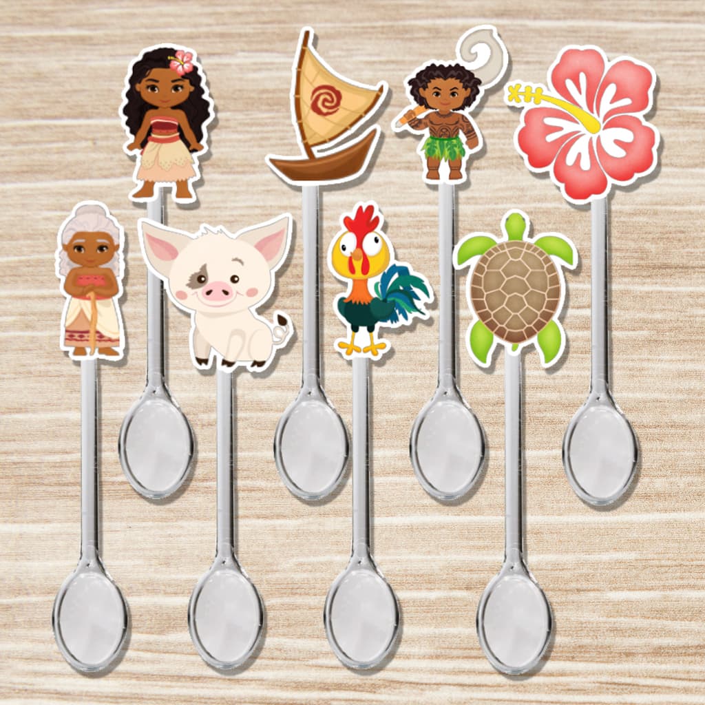 25 , 50 OU 100 MINI COLHERZINHA FESTA MOANA