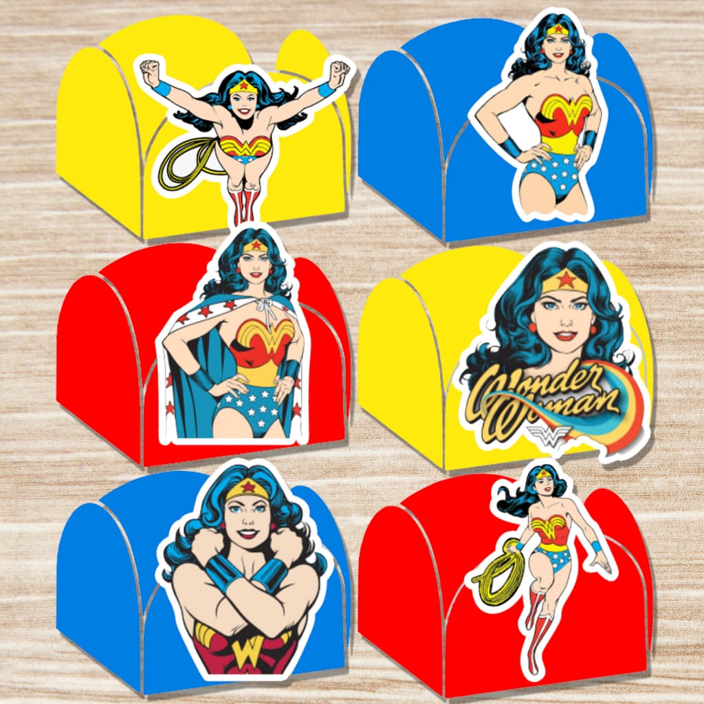 50 OU 100 FORMINHAS PARA DOCES FESTA WONDER WOMAN MULHER MARAVILHA