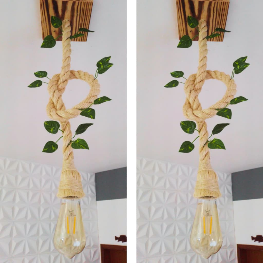 Lustre Kit Com 2 Luminárias Decoração Quarto Decoração de Sala