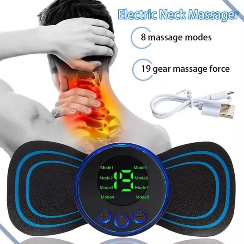 Massageador mini Portátil Recarregável Elétrico Sem Fio Para Dores