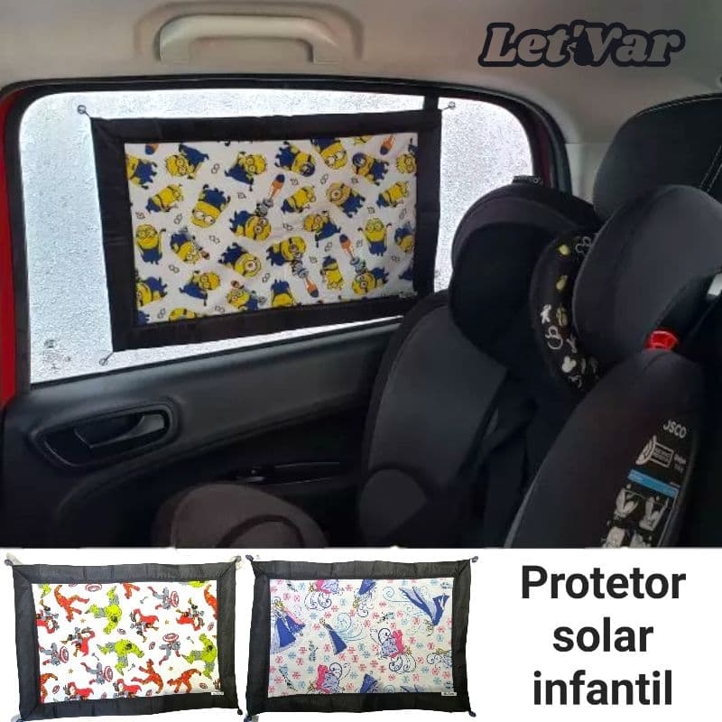 Protetor solar infantil para carro com ventosa