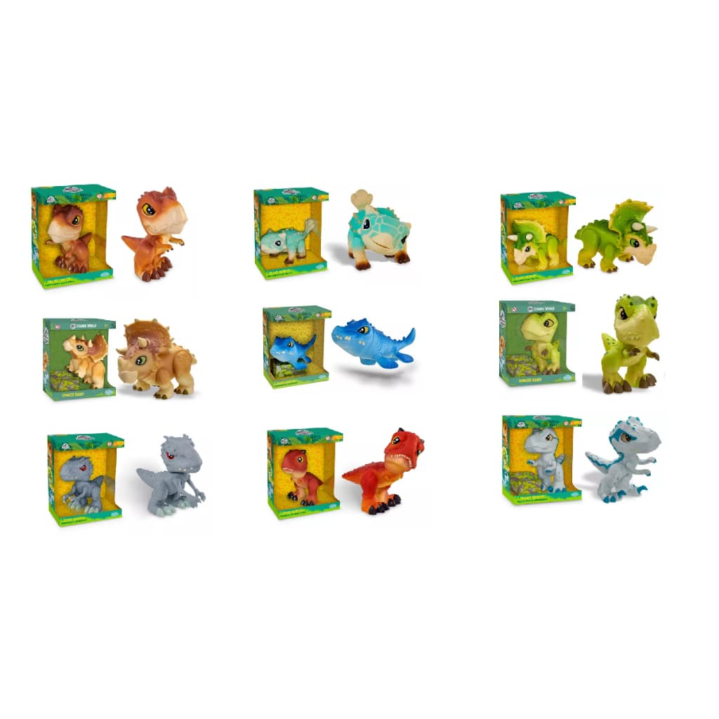 Bonecos Dinossauros Vários Personagens Baby Dinos Jurassic World Articulados - Pupee