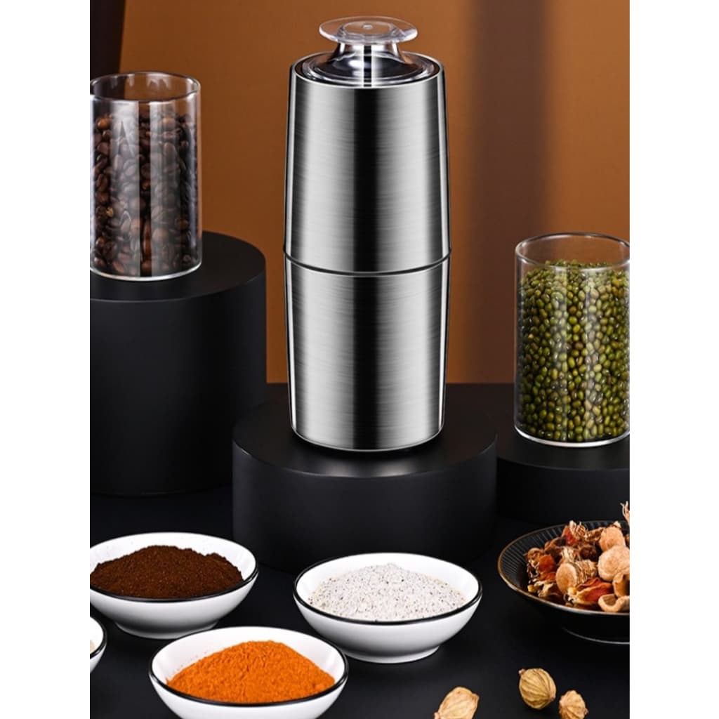 Moedor de Café Elétrico Aço Inox Triturador de Grãos lâmina moedores especiarias secas misturador processador moagem alimentos inox