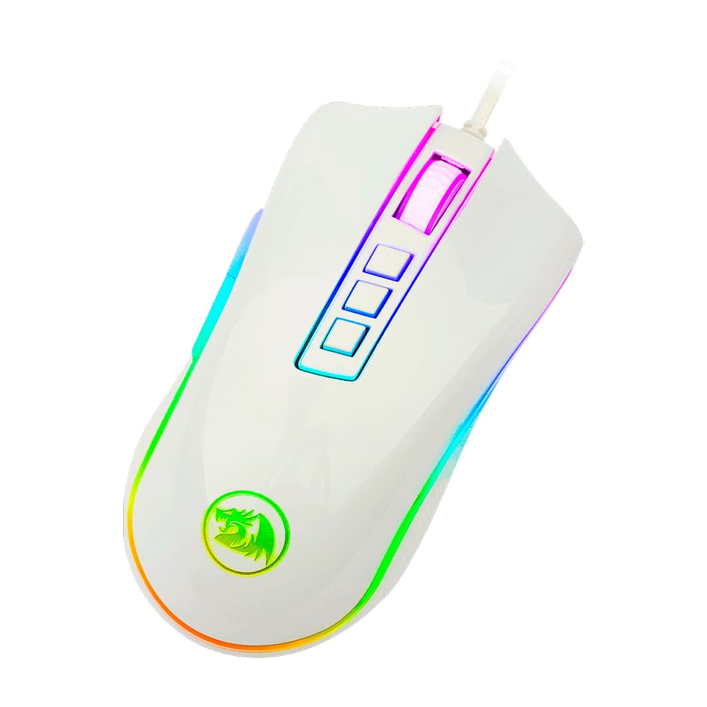 Mouse Gamer Redragon Cobra M711, 10000 DPI Branco Lacrado