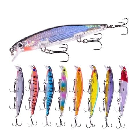 ISCA ARTIFICIAL MEIA ÁGUA 11CM 13.5GR E 3 GARATEIAS PARA TUCUNARÉ/TRAÍRA/DOURADO /CACHORRA/PIRARUCU