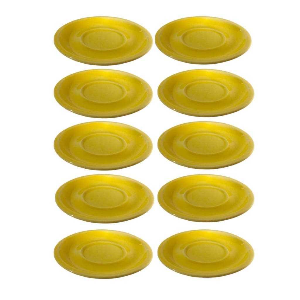 Kit Com 10 Pires Em Porcelana Para Xicaras de 170ml