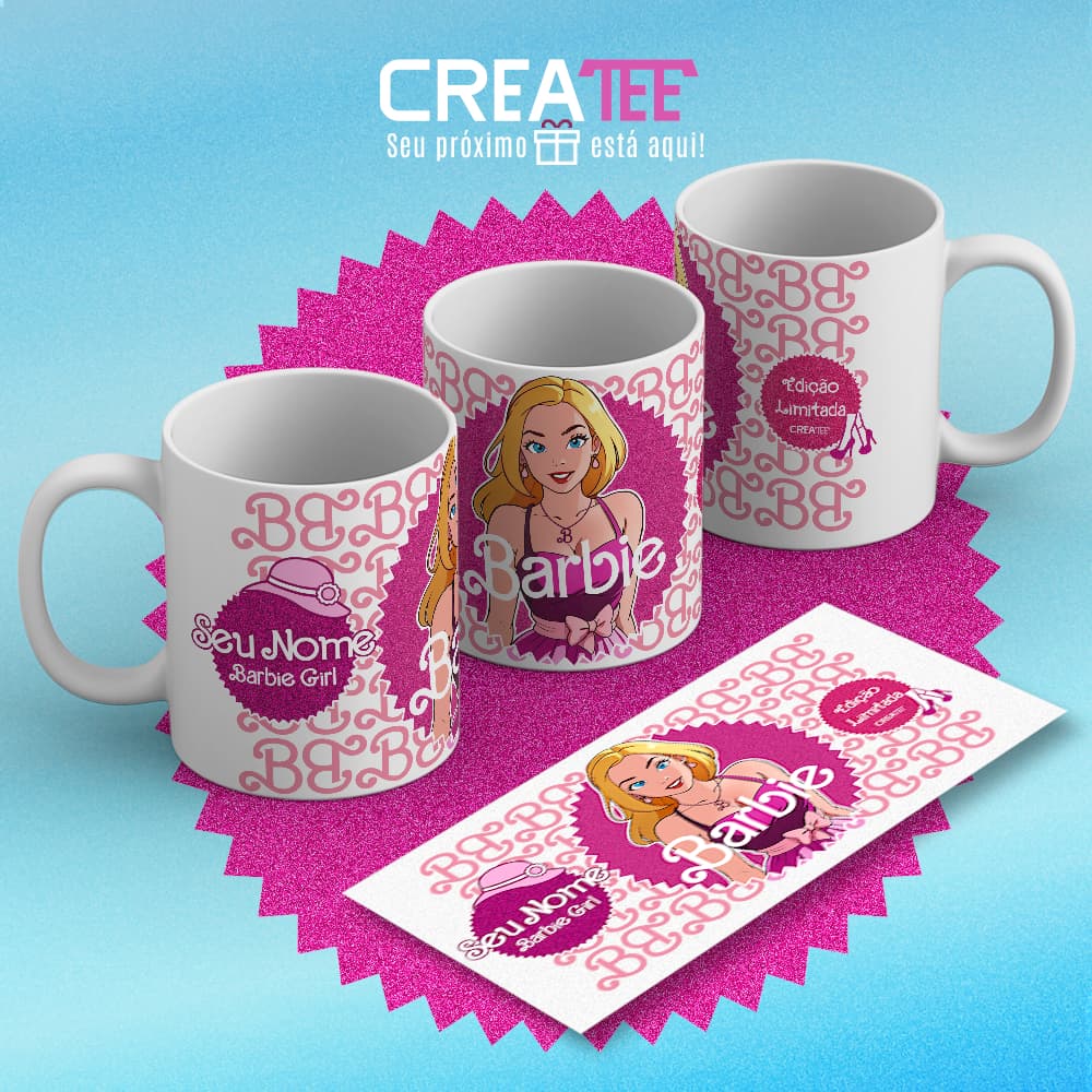 Caneca & Xícara - Personalizada Barbie - Filme