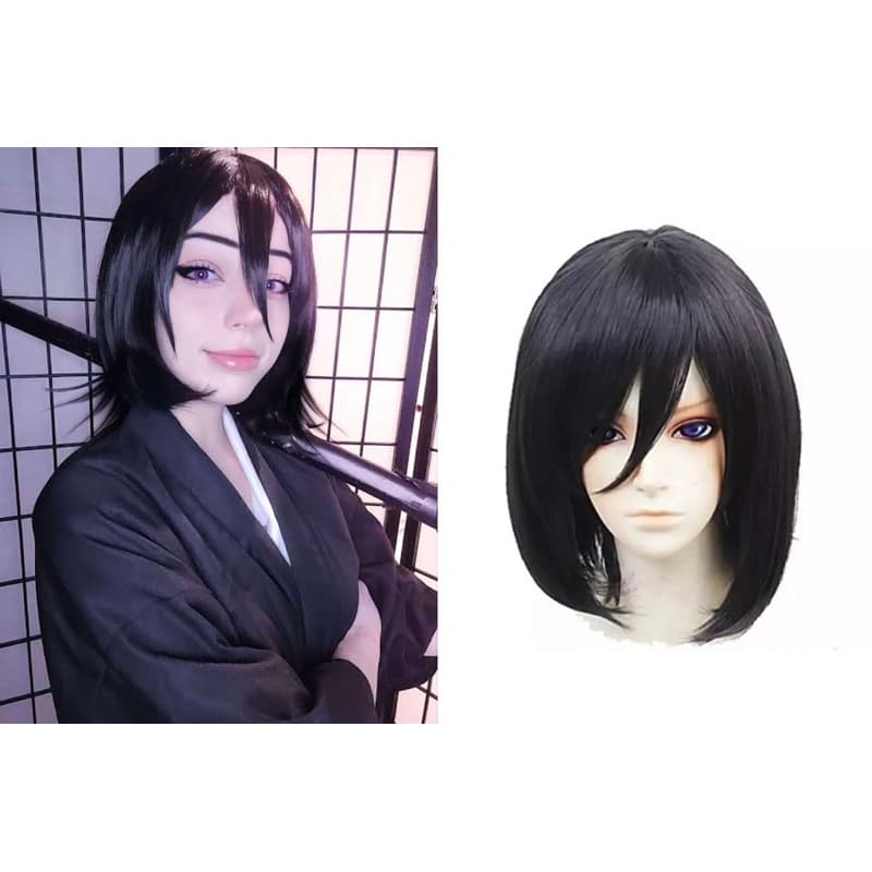 Peruca Preta Cosplay - Peruca Cosplay Rukia Bleach