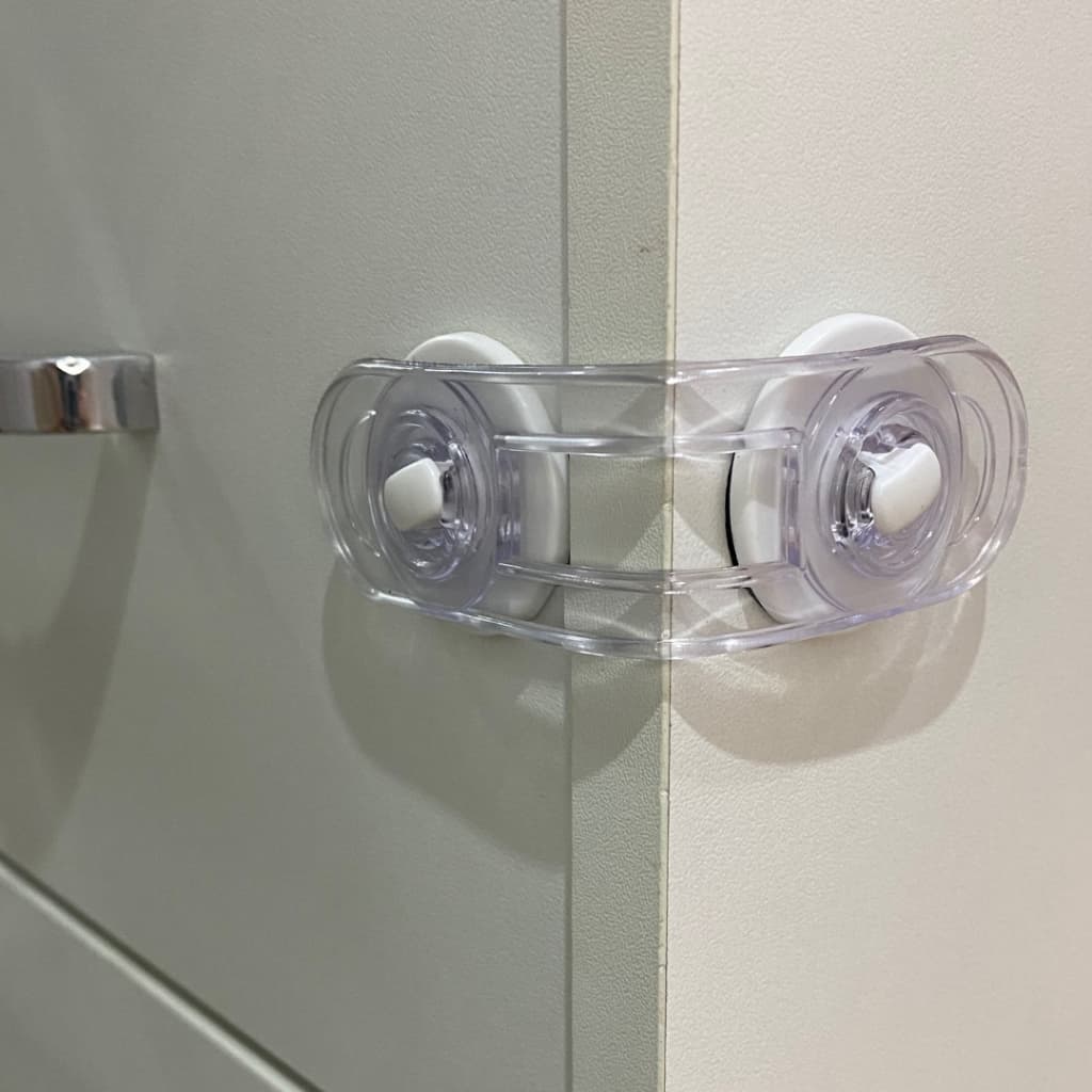 kit 2 peças de Trava para gaveta, portas, armário, geladeira, segurança para criança e bêbes