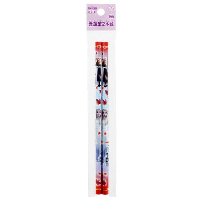 Kit c/ 2 Lápis Sun-Star Disney FROZEN Hexagonal - Cor Vermelho