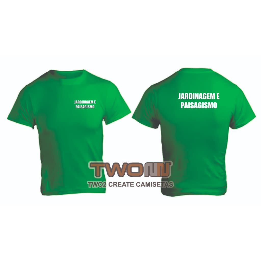 camiseta paisagista jardinagem jardineiro uniforme trabalho camisa