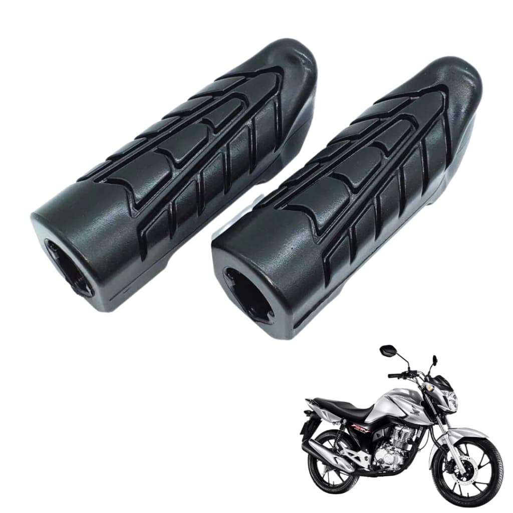 Estribo Pedaleira Moto Borracha Titan Cg Fan Start 160