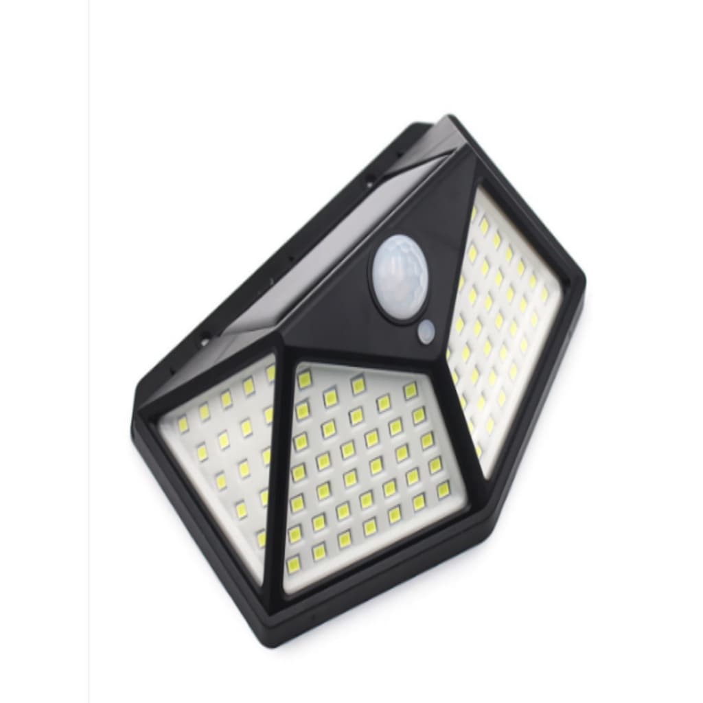 Luminária Solar 100 LEDs 3 em 1 Resistente à Água com Sensor de Movimento 20W 1200mAh P.HQ