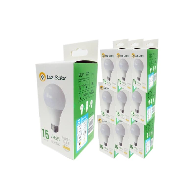 Kit de Lâmpadas Led 15w Bulbo Branco Frio 6500K E-27 Escolher Quantidade