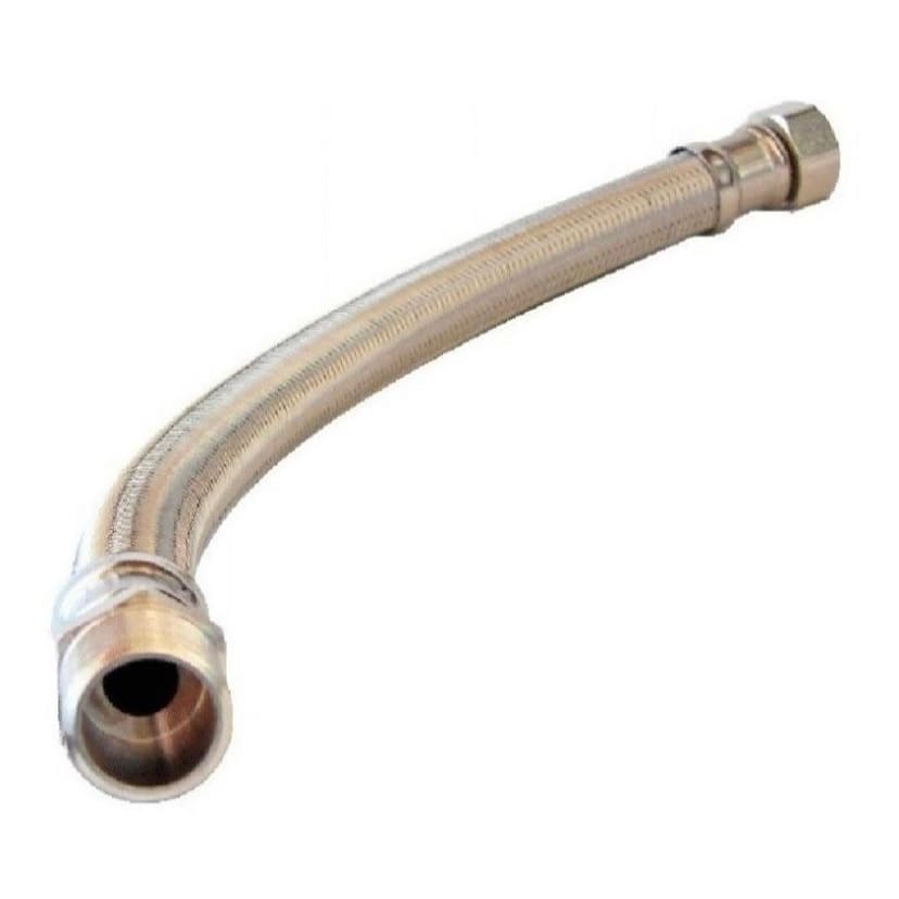 Engate Flexivel Alta Vazão Inox 40cm Macho X Femea 1/2"
