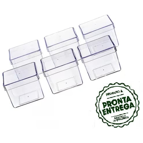 10 Caixinhas Acrílicas 5x5 cm para Aniversário Lembrancinha Resistente !!!