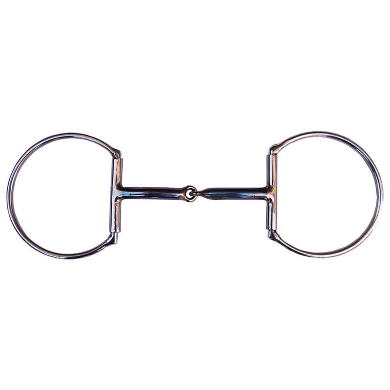 Bridão D Grande Para Cavalo em Inox Com Bocal Articulado Em Ferro Envio Imediato