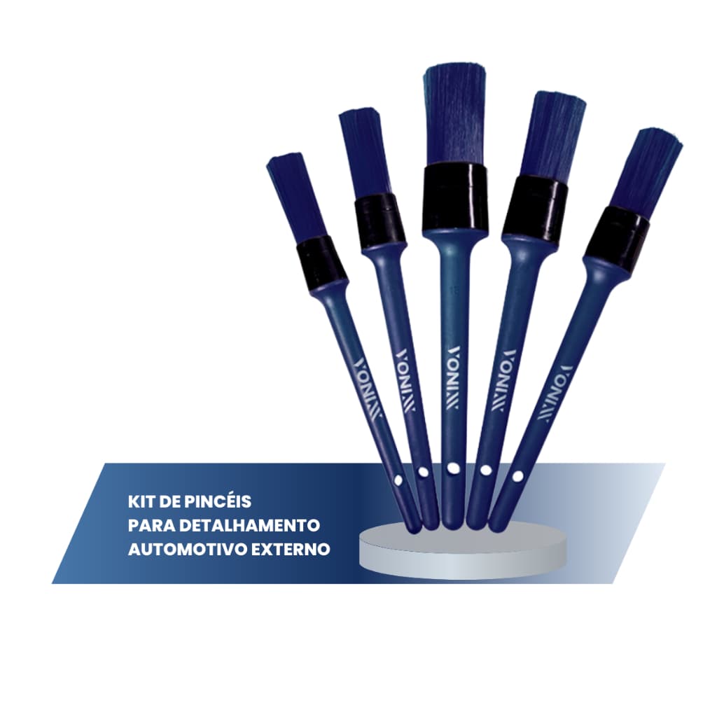 Kit Pincel Vonixx Detalhamento Automotivo Parte Externa