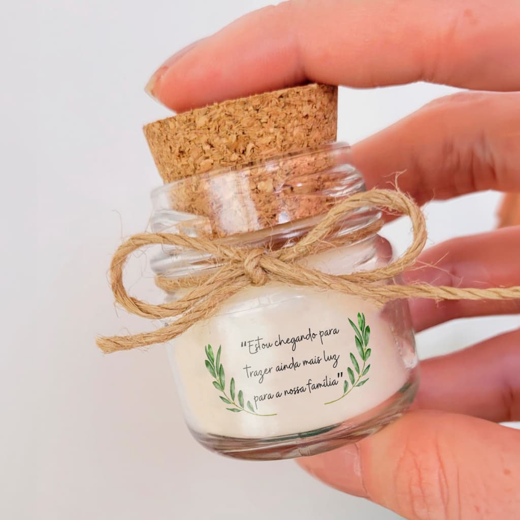 Velinha personalizada kit com 6 unidades batismo casamento artesanal