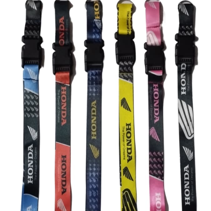 Cordão crachá de pescoço para motos várias cores