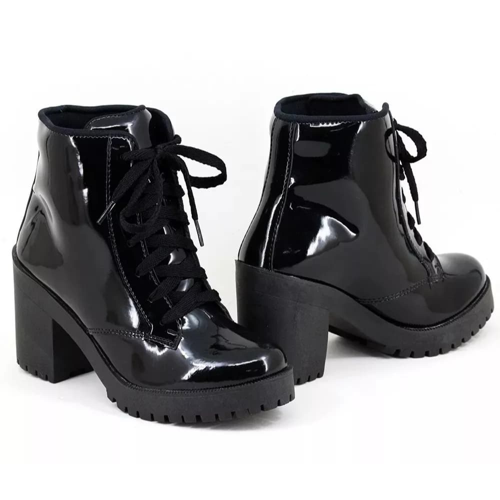 Bota Feminina Coturno Feminino Sola Tratorada Feminina Direto da Fabrica