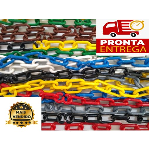 3 mt Corrente Plastica Calha Chuva - Isolamento - Decoração Varias Cores c/ NF