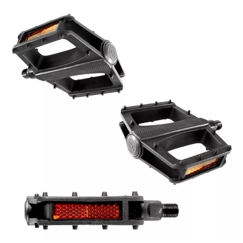 Pedal De Bike Nylon Plataforma Metalciclo Rosca Sueca Fina 1/2