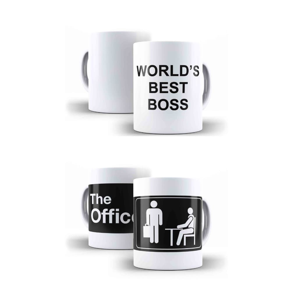 Kit Com 02 Canecas The Office The World'd Best Boss