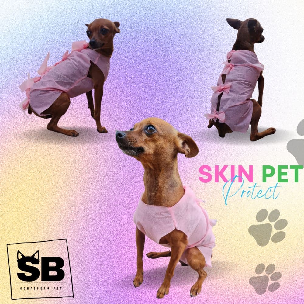 Roupa Pós-cirúrgica Gatos e Cão, Gatos e cachorros, ROUPA DESCARTAVEL, KIT COM 5 UNI.