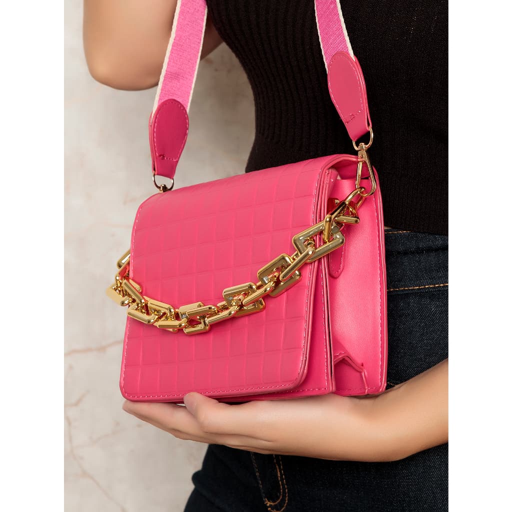 Bolsa de Luxo Feminina Transversal Tiracolo para Balada Festa Cotidiano