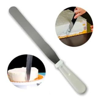 Espátula Grande Confeiteiro Reta Em Aço Inox Decorar Bolos e Tortas Profissional  Clink