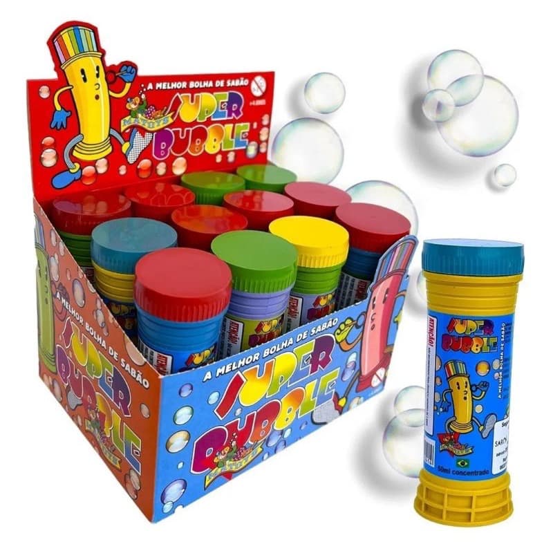 12 Bolha de Sabão diversão garantida kit festa de aniversario lembrancinha