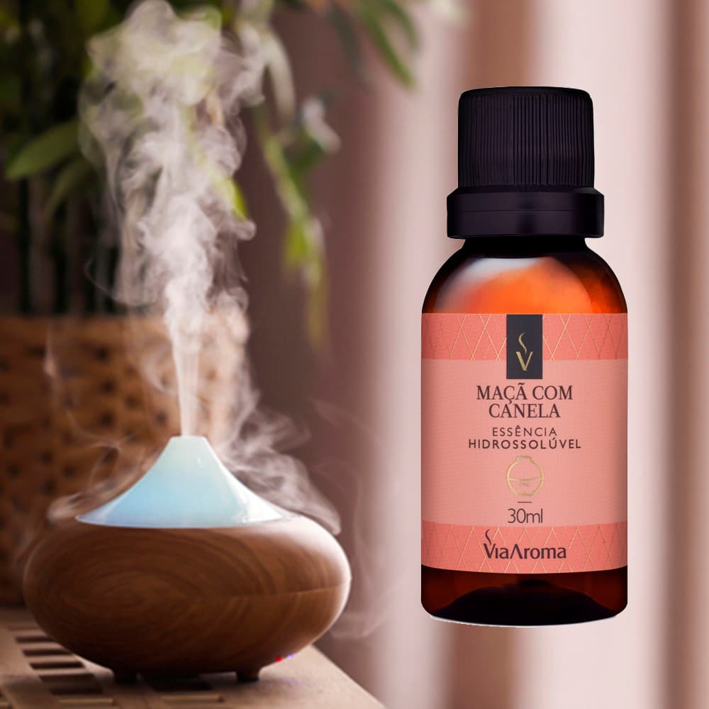 Essência Maçã com Canela 30ml Hidrossolúvel a base de Água para Umidificadores, Difusores e Aromatizadores de Ambiente