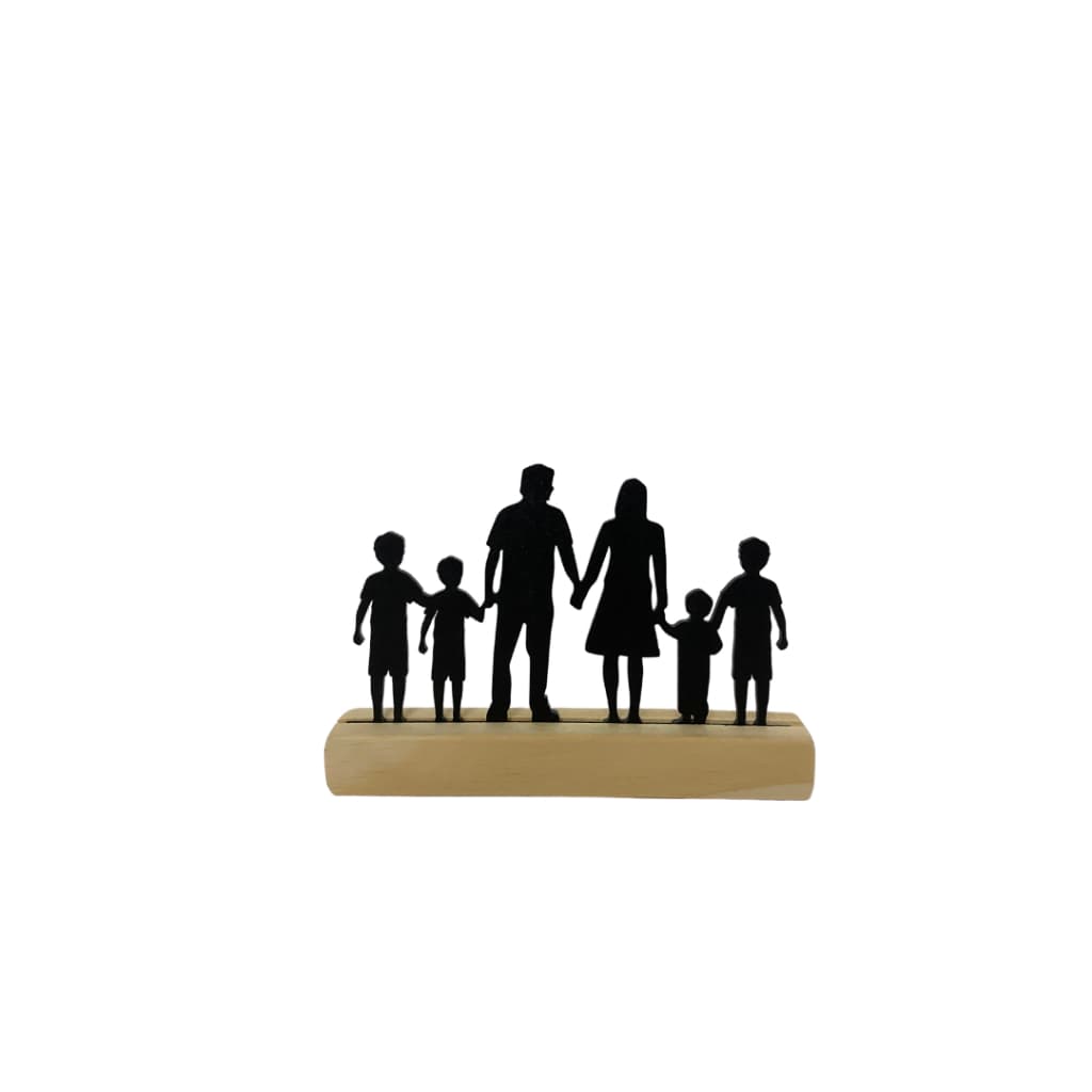 Enfeite de Mesa - Silhueta Família - Decoração - Mais modelos