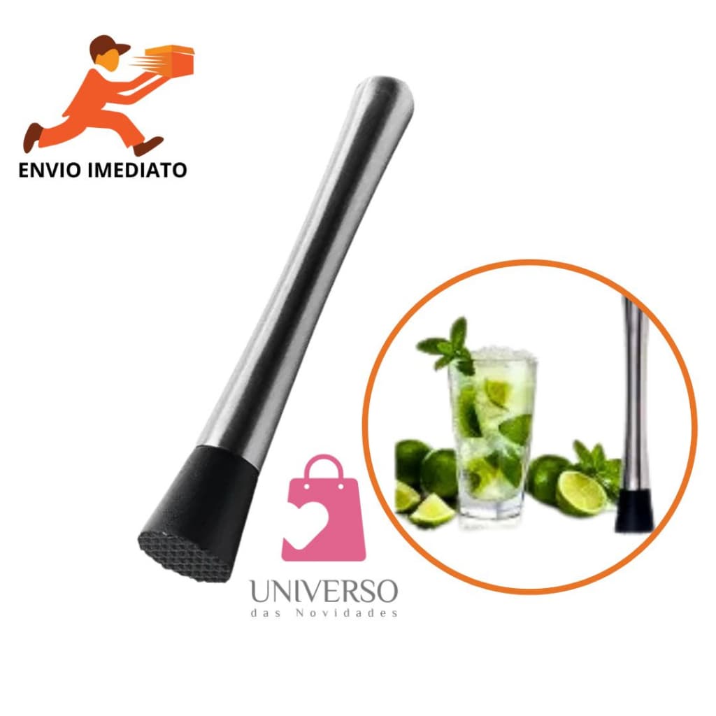 Socador De Caipirinha Para Drinks Para Macerar Gelo Para Uso Profissional E Do Domestico Cozinha