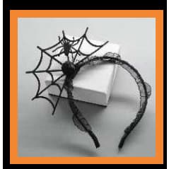 Tiara/arco para cabeça/ adereço/teia de aranha/halloween/