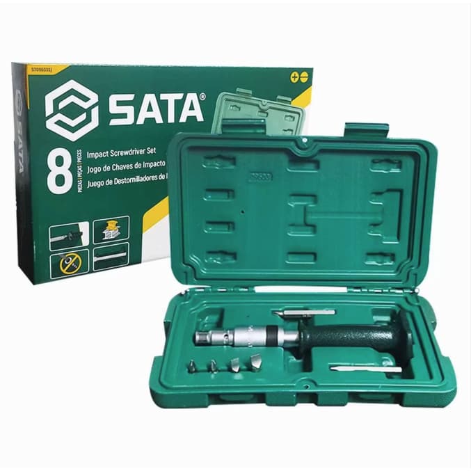 Jogo De Chaves Impacto E Bits 8pcs St09603sj Sata