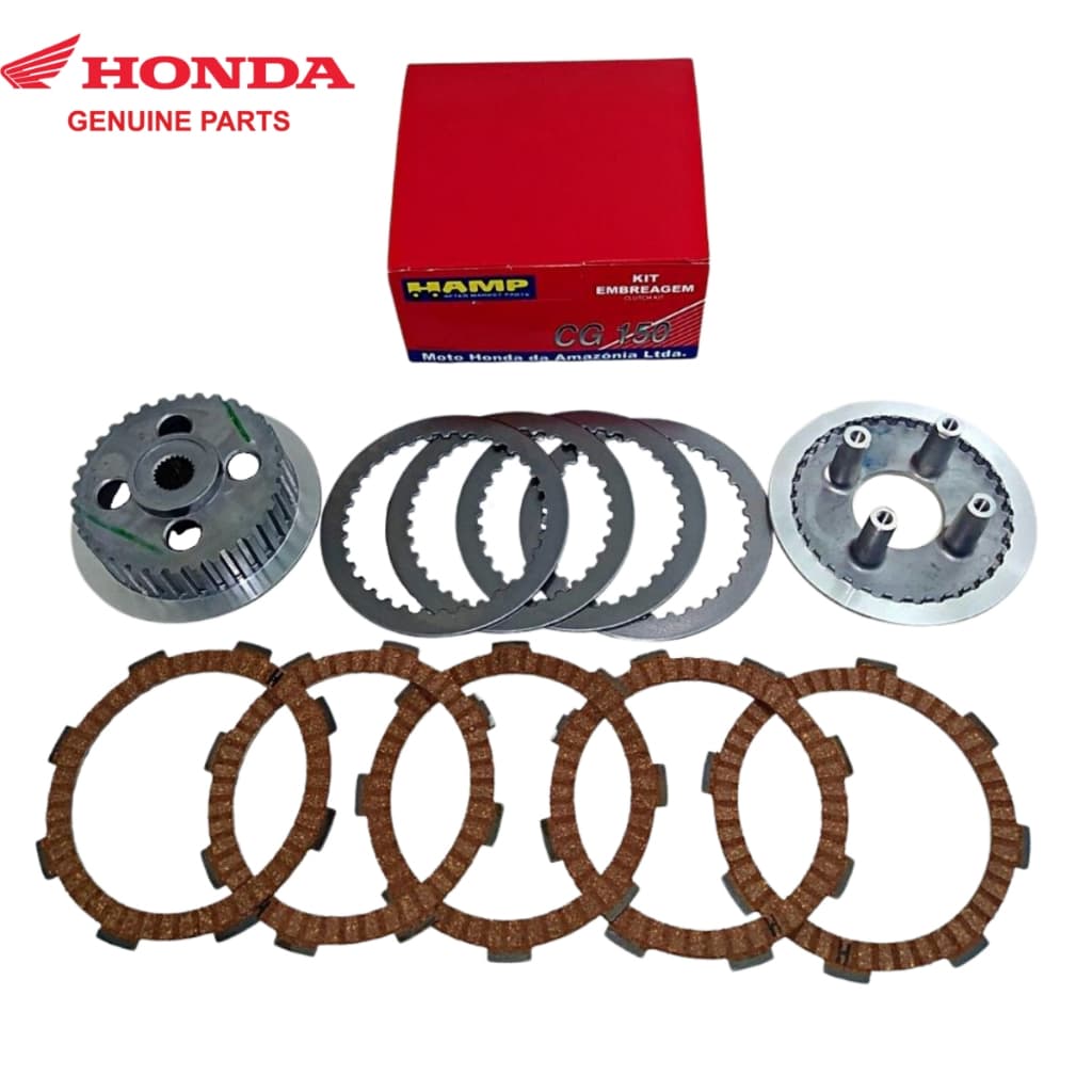 Kit Embreagem Completa Start Fan Titan 125 150 160 Hamp Original Honda