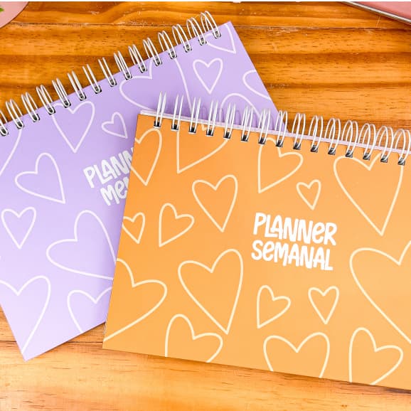 Desk planner A5, planner mensal, planner semanal, planner de mesa