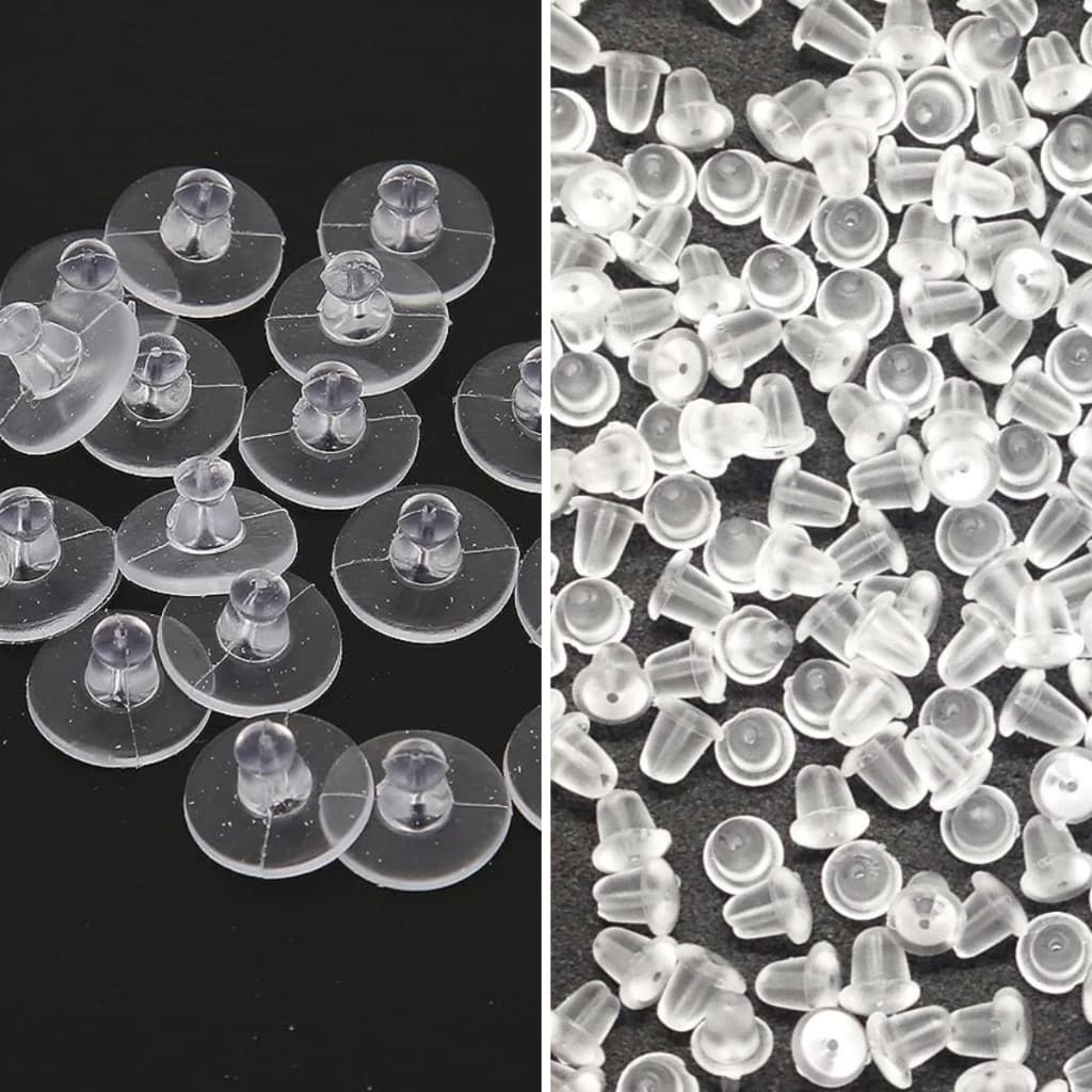 50 Pares Tarrachinha Silicone Brinco (100un) Tarraxa
