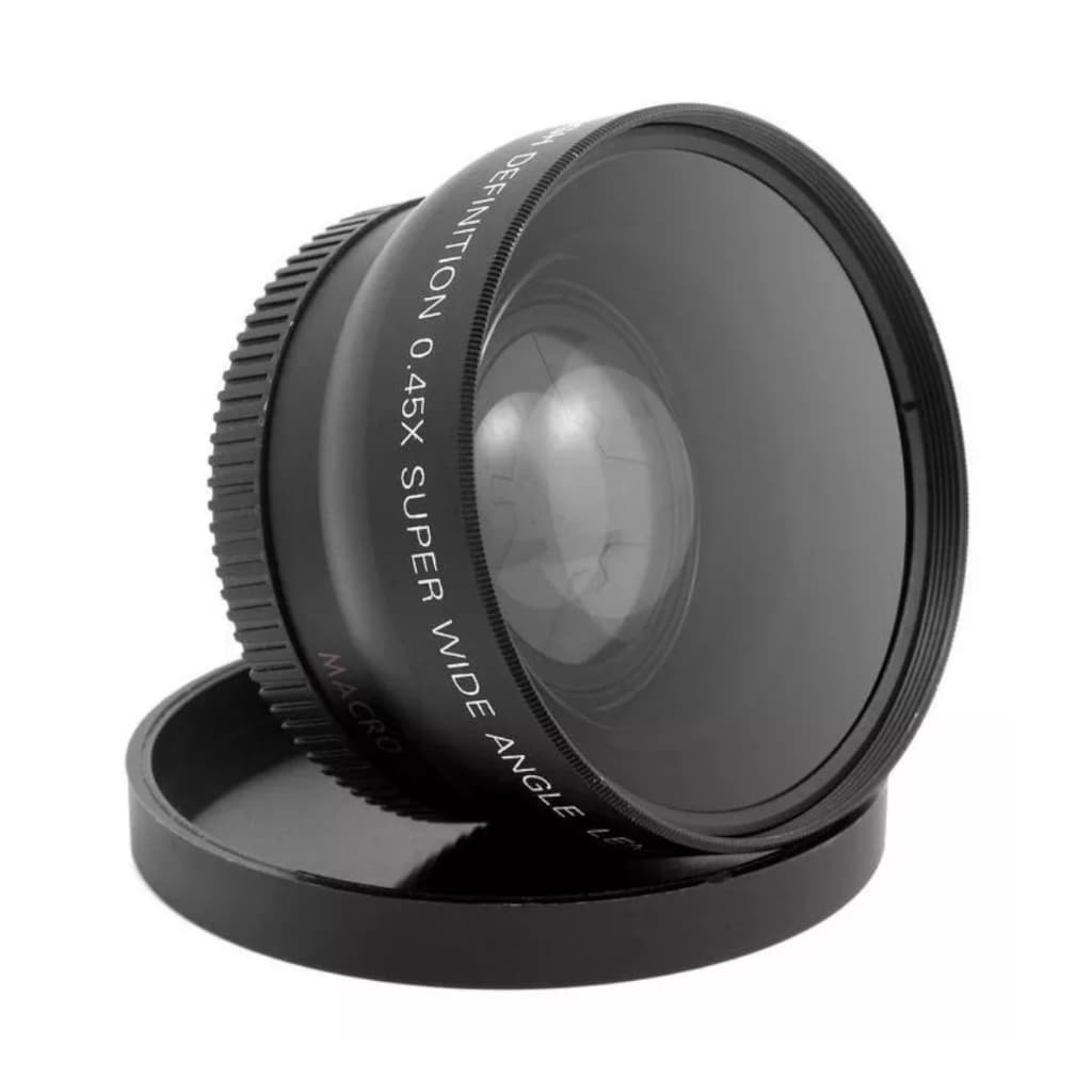 Lente Grande Angular Wide 0.45x 52mm + Macro Universal c/nf