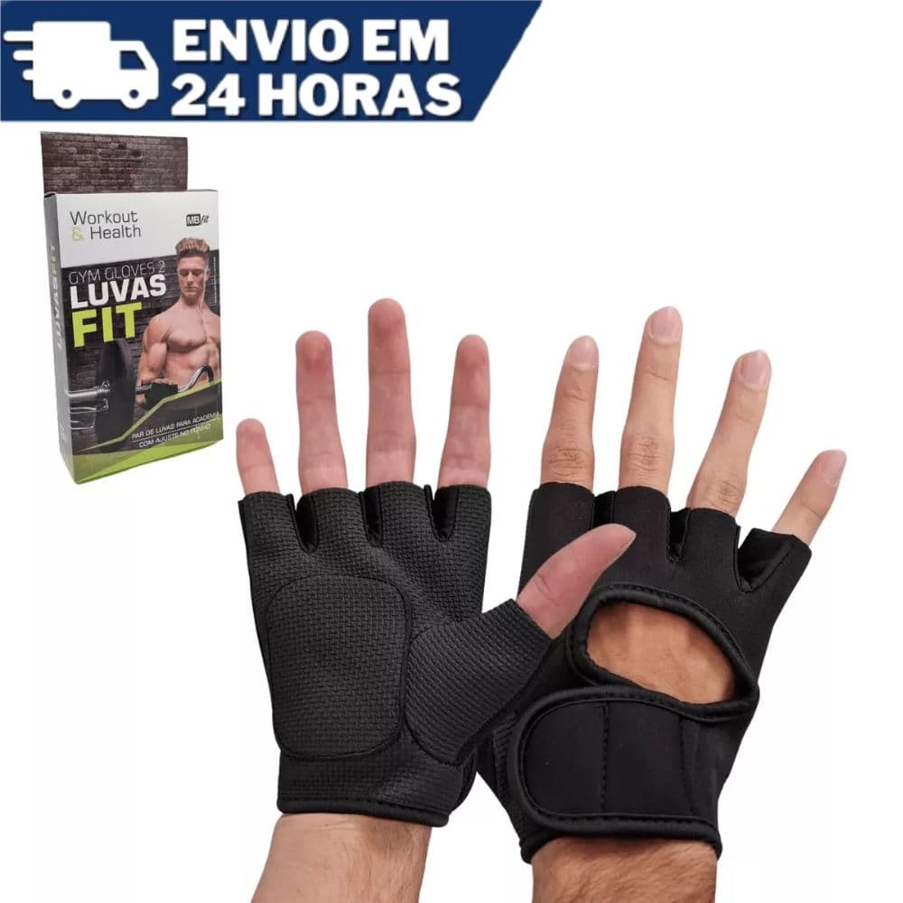 Luva de Treino Fitness Crossfit Academia Musculação, Profissional, Par, exercícios físicos, Esportes, Proteção Luvas
