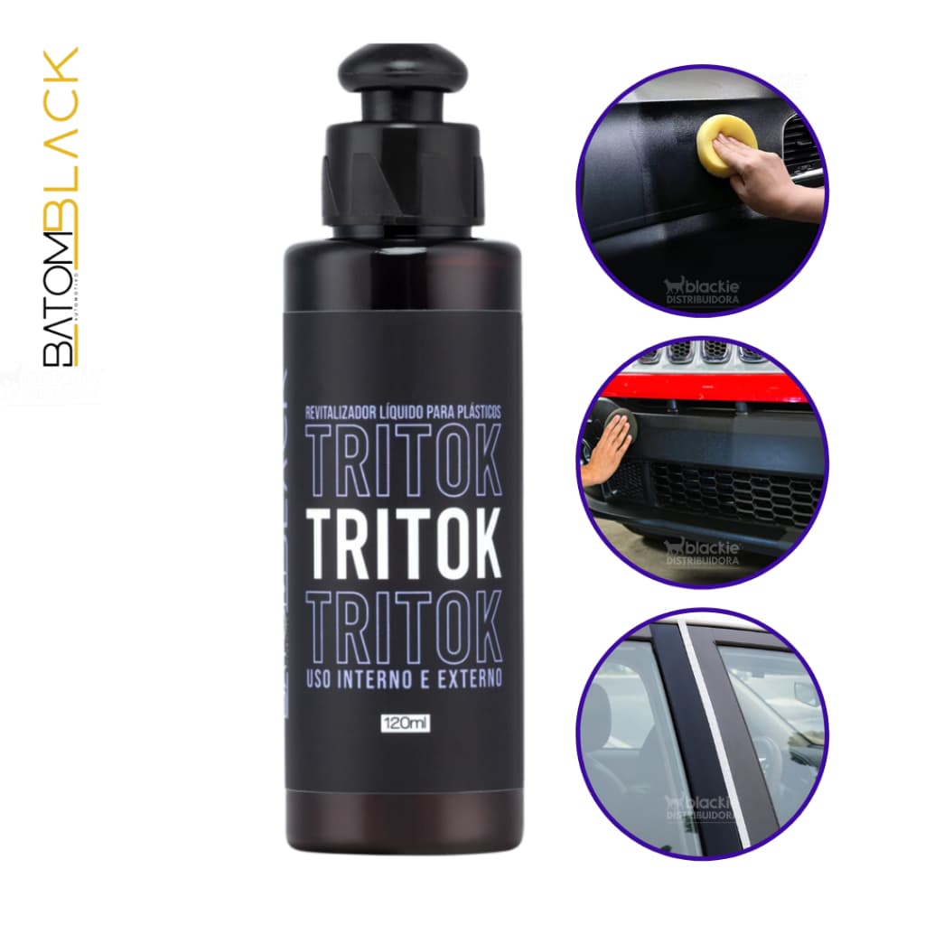 Revitalizador Líquido de Plásticos Tritok Batom Black Painel Para-choque