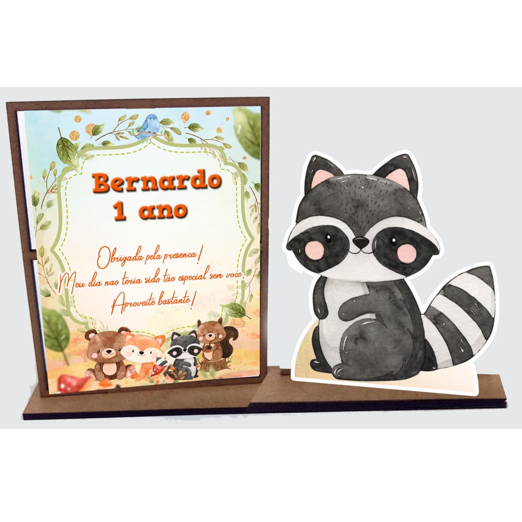 lembrancinha Bicho do Bosque com 10 unidades